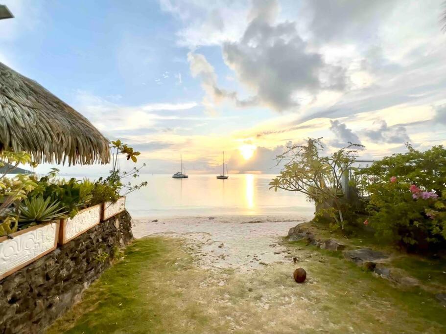 Meri Lodge Huahine Fare ภายนอก รูปภาพ